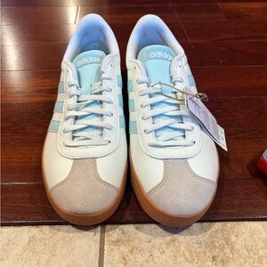 Adidas women’s Tiffany Blue and White Casual Shoes